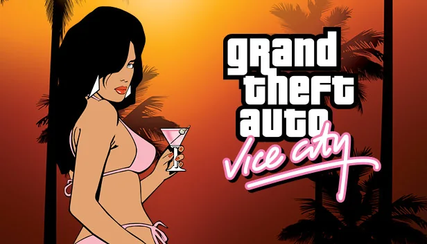Official original Grand Theft Auto: Vice City promotional cover