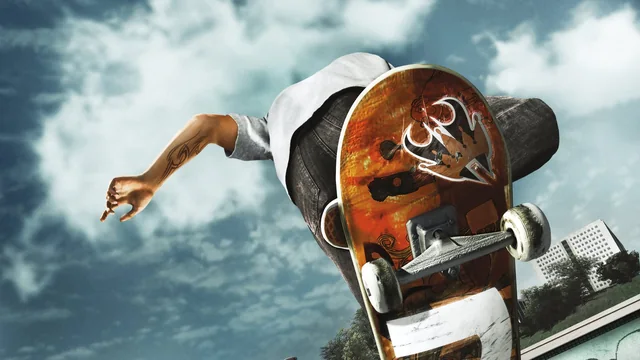 Official Skate 3 key art showing a skateboarder; not the newer skate. game